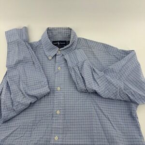 Ralph Lauren Blake Men's Blue Gingham Check Button Down Shirt Size S